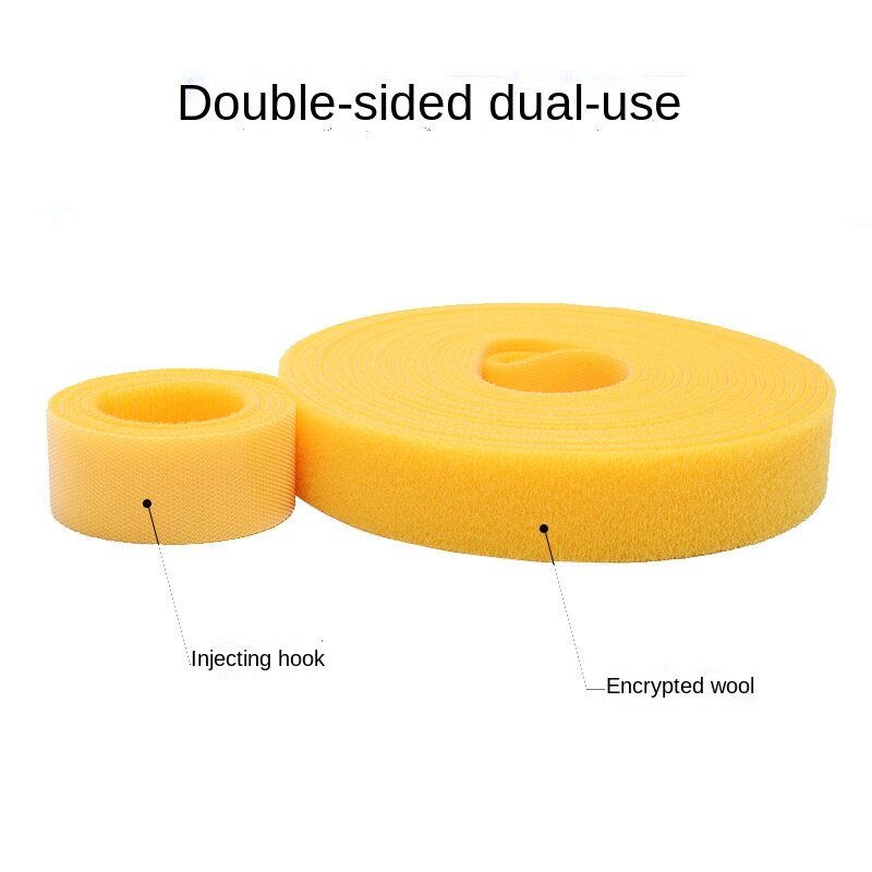 5M/Roll 15/20mm Velcros Strap Adhesive Fastener Tape Cable Ties Reusable Double Side Hook Loop Cable Tie Wires Management Straps