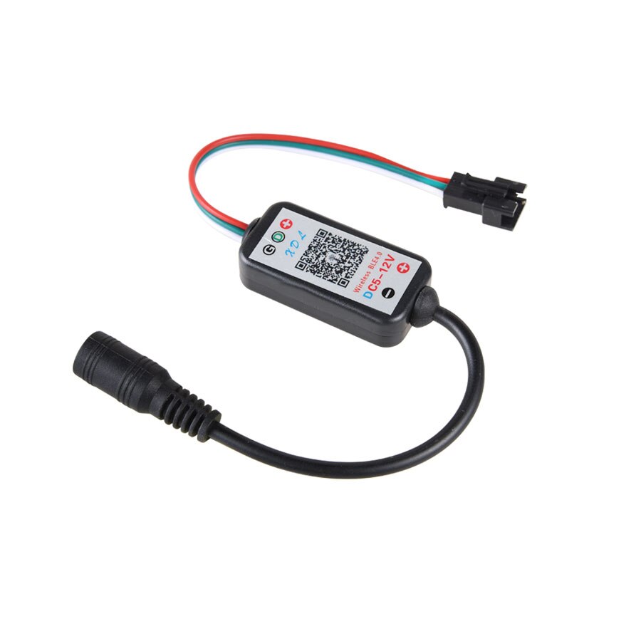 DC 5V~12V RGB LED Bluetooth Controller APP Wireless Remote Control WS2811 WS2812B Dimmer for SK6812 Addressable Pixels LED Strip