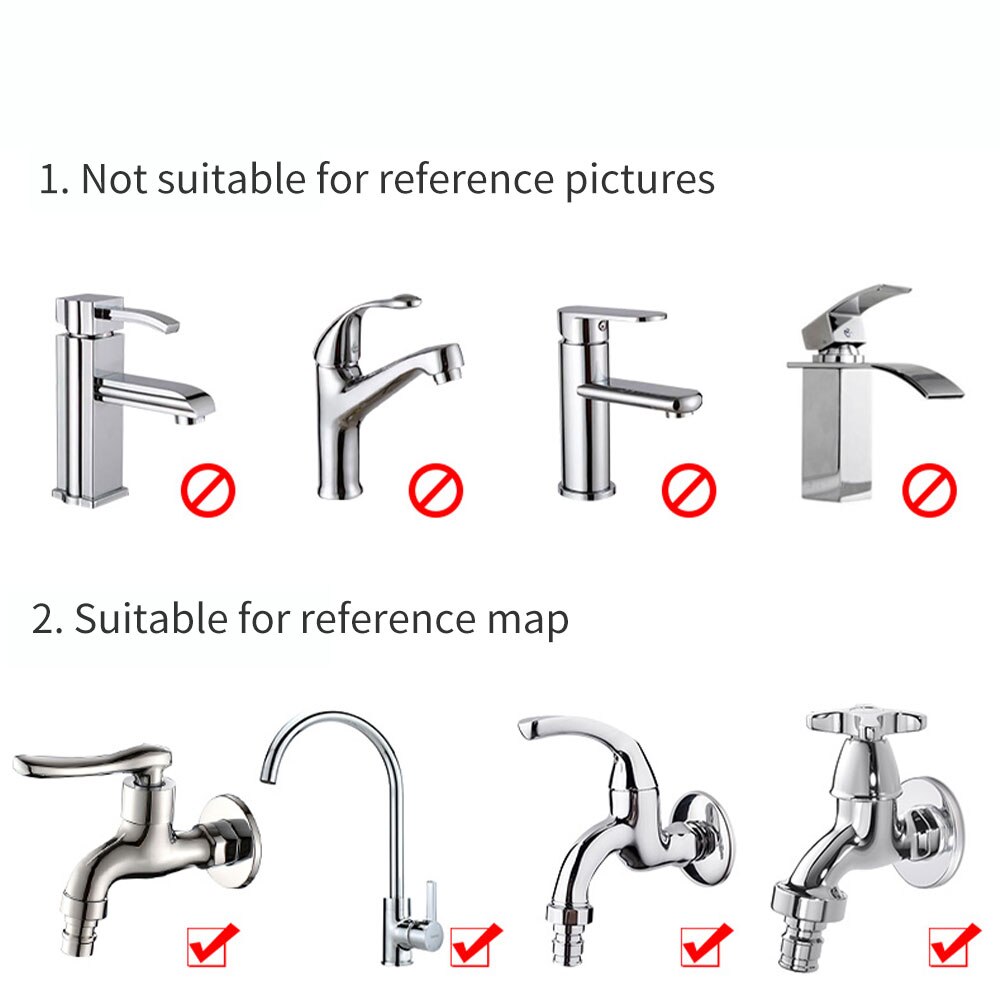 360 Degree Swivel Kitchen Faucet Tubs Bathroom Water Saver Tool Hand Washing Faucet Extender Rotating Faucet Aerator