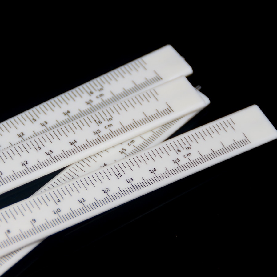 150mm plast hvide vernier calipre gauge mikrometer måleværktøj lineal gør-det-selv model fremstilling til microblading tilbehør