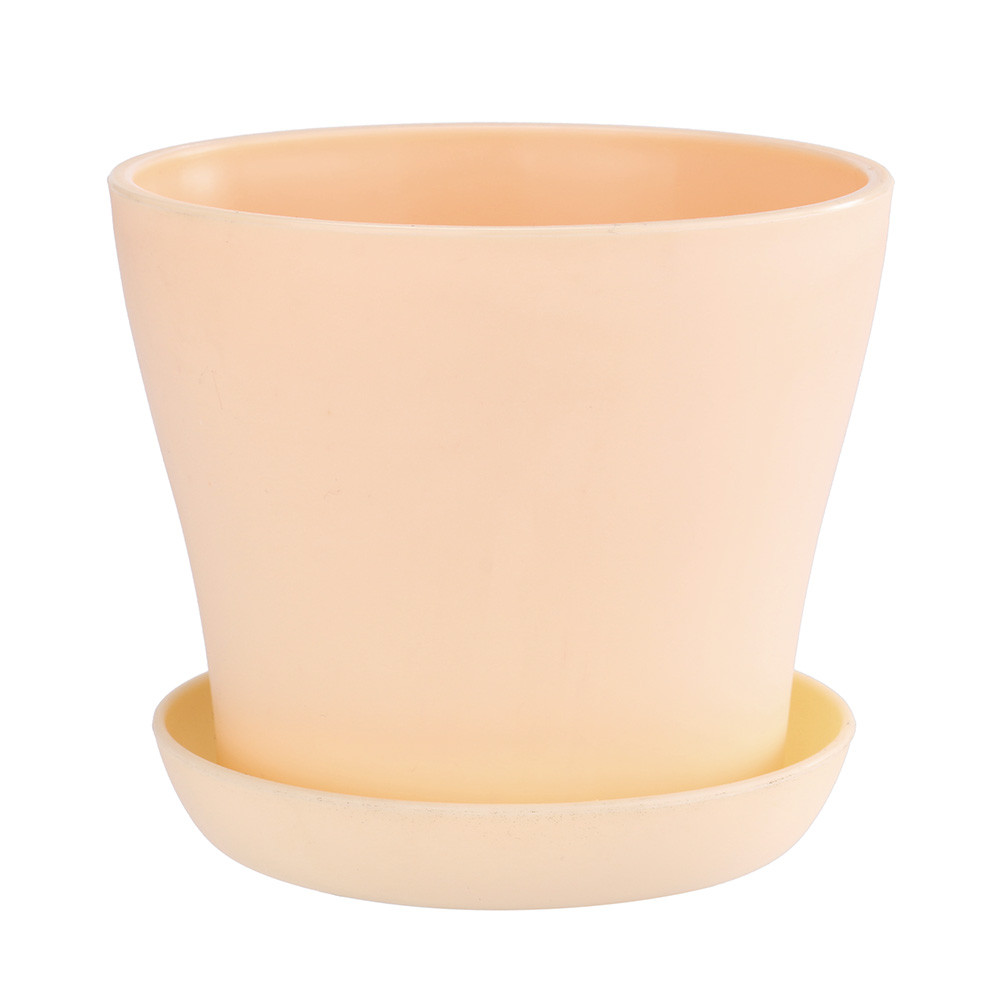 flowerpot plastic decorative Garden petit pot Unbreakable macetero plastico planten pot Succulent indoor plant pot plastique: beige 
