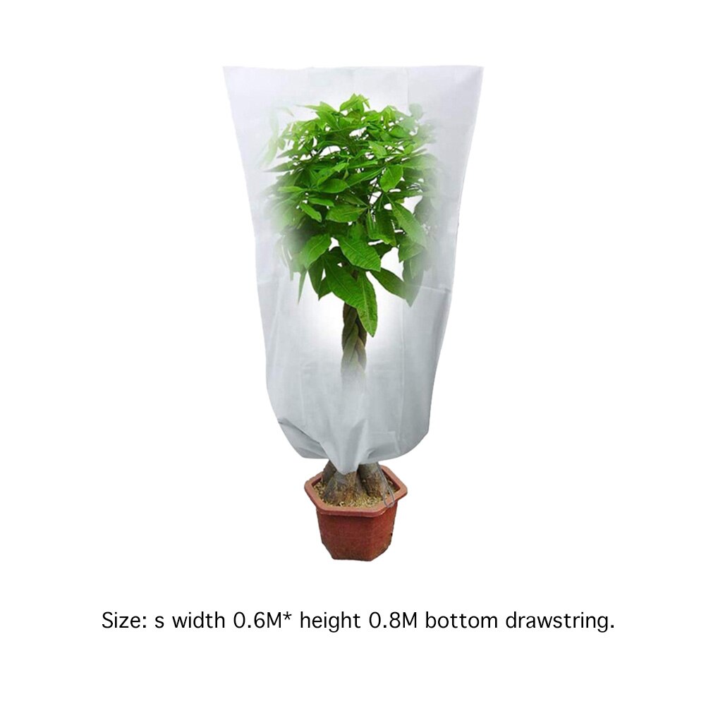 Anlage Schutz Abdeckung Stoff Winter Baum warm Schutz Abdeckung Frost-nachweisen Garten Blumen Tasche mit Kordelzug: S