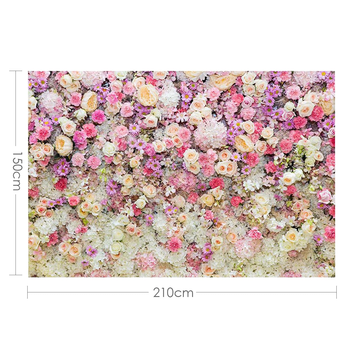 Vinyl fotostudie baggrund blomst væg fotografering baggrund for bryllupsfest foto prop fest baggrunde ) 7 ftx 5ft
