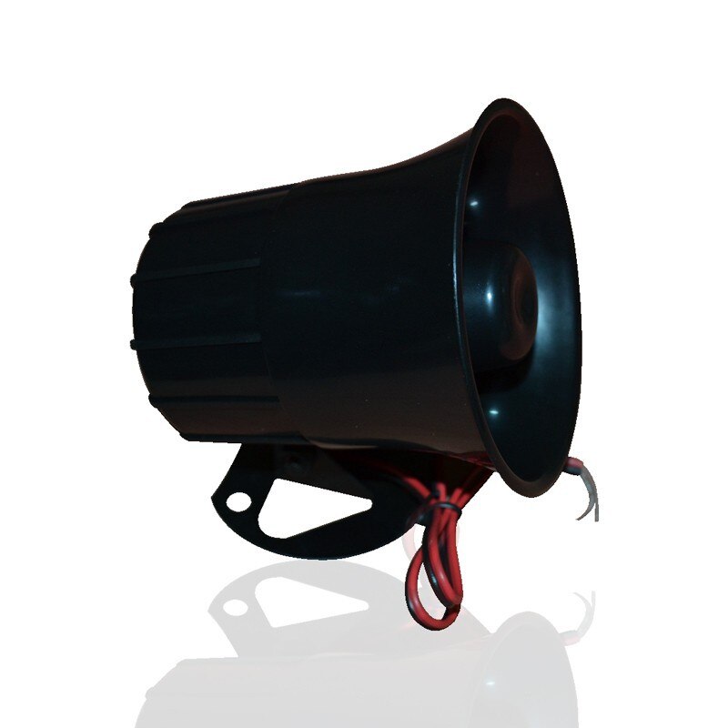 2pcs/Lot 15W DC12V Wired Loud Alarm Siren Horn Outdoor Horn Waterproof Car Alarm Siren Horn Piezo Siren/ Electronical Siren Horn