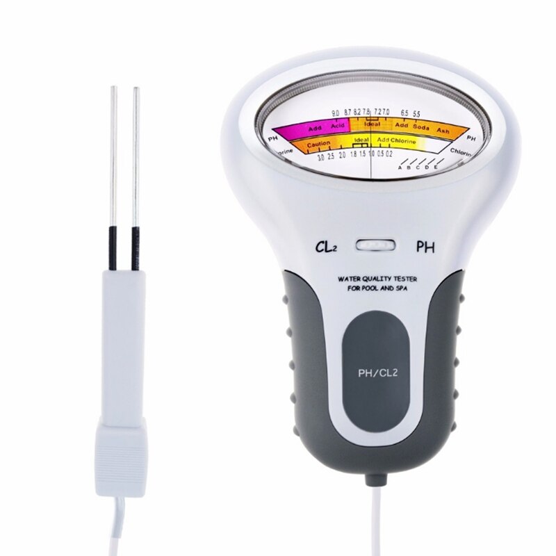 Draagbare  cl2 chloordetector 2 in 1 ph chloormeter waterapparaat  cl2 meetinstrumenten voor spa zwembad aquarium analyzer