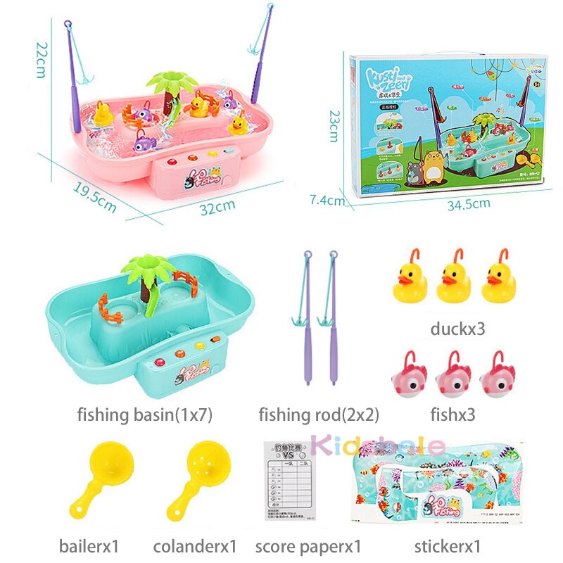 Kids Fishing Toys For Children Rotating Fish Game Plastic Parent-Child Interactive Table Games Hand-Eye Coordination Toys