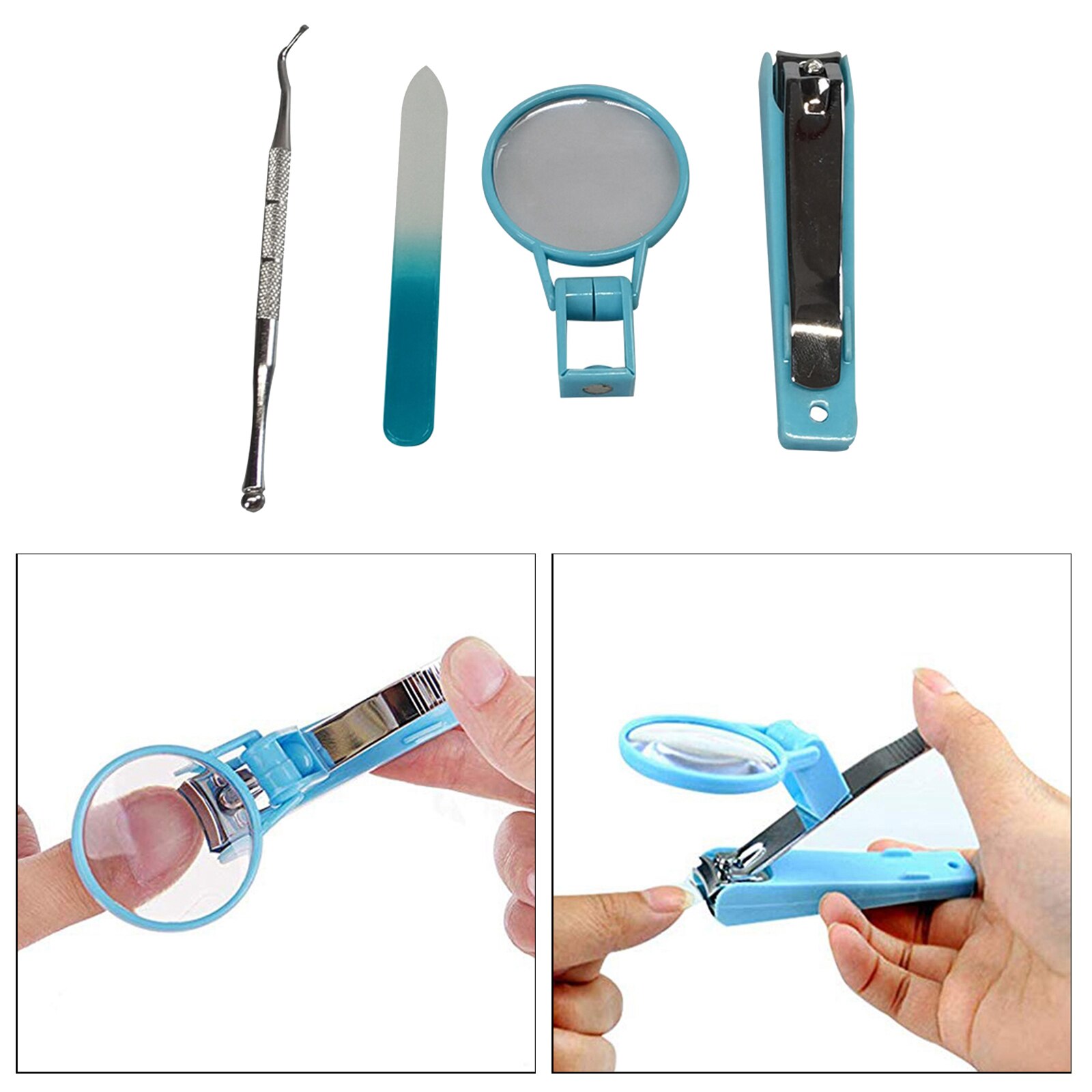 Nail Clipper w/Magnifying Glass Toenail Fingernail Clippers Elderly Nail cutter