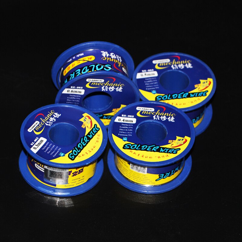 Mecánico de 60g, línea de soldadura de baja temperatura, doble núcleo, agujero, planta de estaño BGA, punto de fusión de baja temperatura, mejor