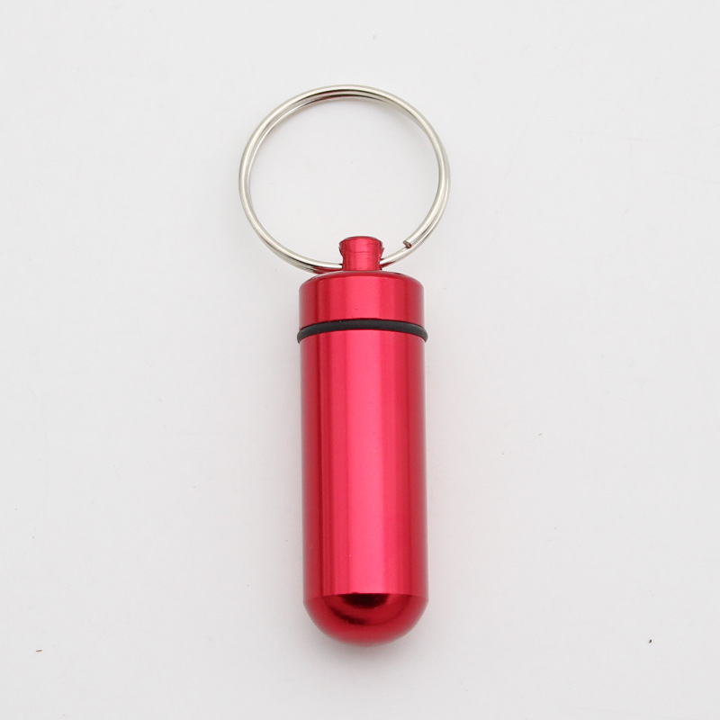 Tragbare Mini-Pillen dose wasserdichte Aluminium hüllen Tabletten Flasche Medizin Vitamin Pillen boxen Fischöl Behälter Veranstalter Lagerung: green