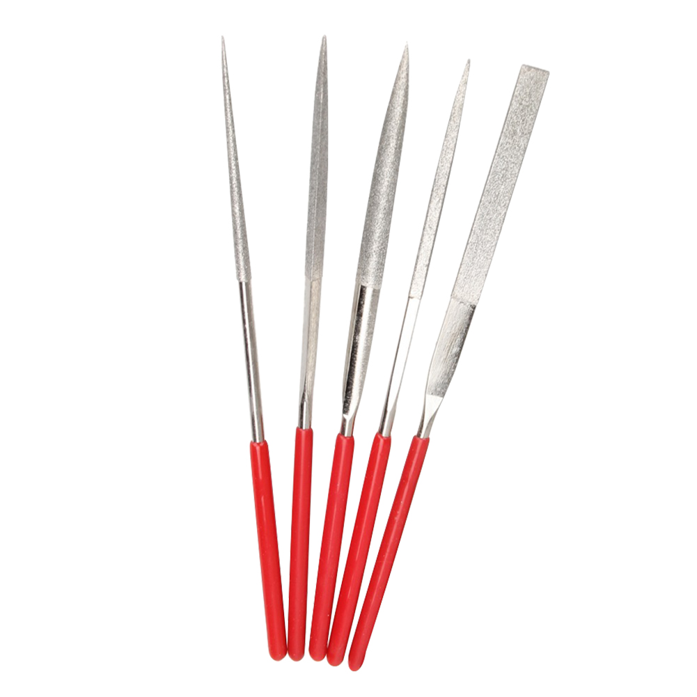 140mm 5pcs Wood Rasp Carving Needle Files Mini Metal Needle File Set Hand Tool for DIY Wood Fixing Carving Reparing Cutting