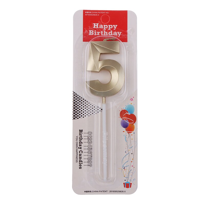 Champagne numéro 0-9 joyeux anniversaire gâteau bougies Topper décor fête fournitures décor bougies décoration bricolage fournitures Numer bougie: N6