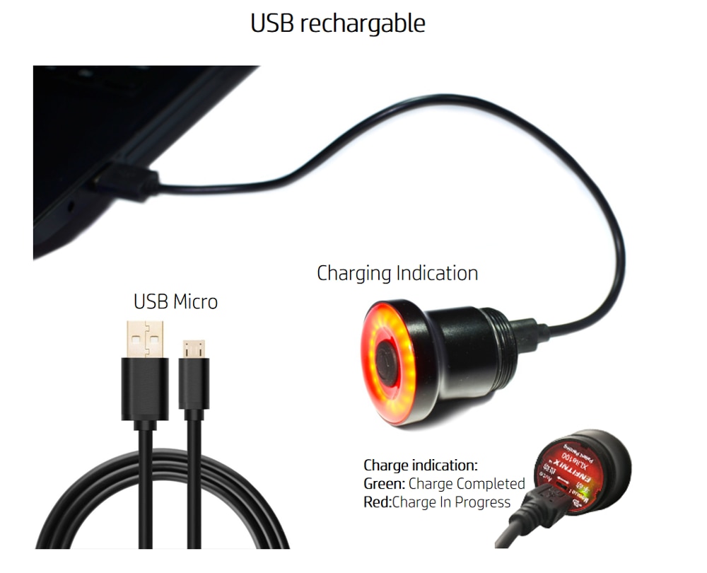 Skateboard Xlite100 Licht Warnung LED-leuchten Wasserdichte Usb Aufladbare Nacht Warnung Lampe 2 Stck für Longboard Elektrische Rolle
