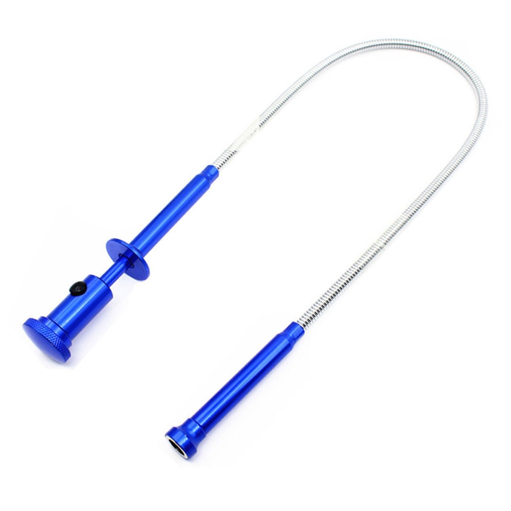 Sewer Cleaning Toilet Gadget Magnetic LED Light Stretchable Iron Flexible Spring Rod Home Gripping Claw Grapple