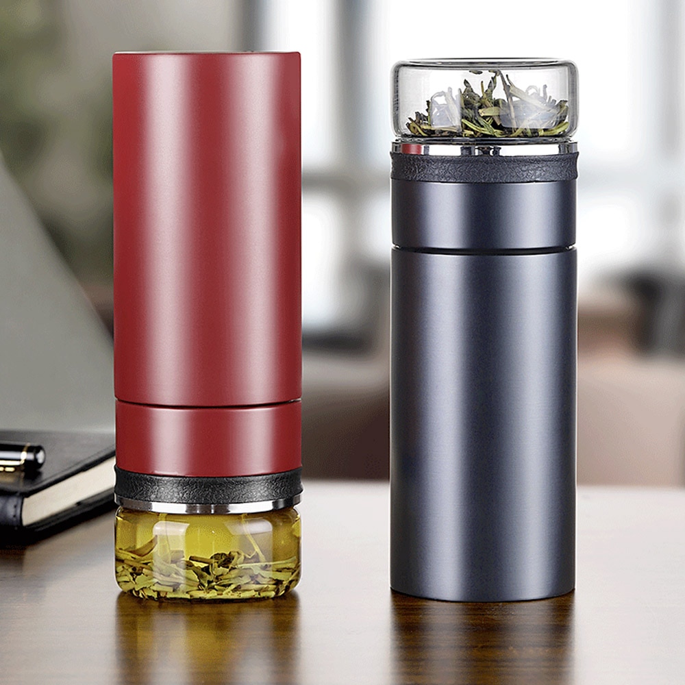 Vakuum Flasche Tee Blätter Getrennt Sieb Infuser Reise Tee Becher Flasche Geschäft Mann Trinken Werkzeug