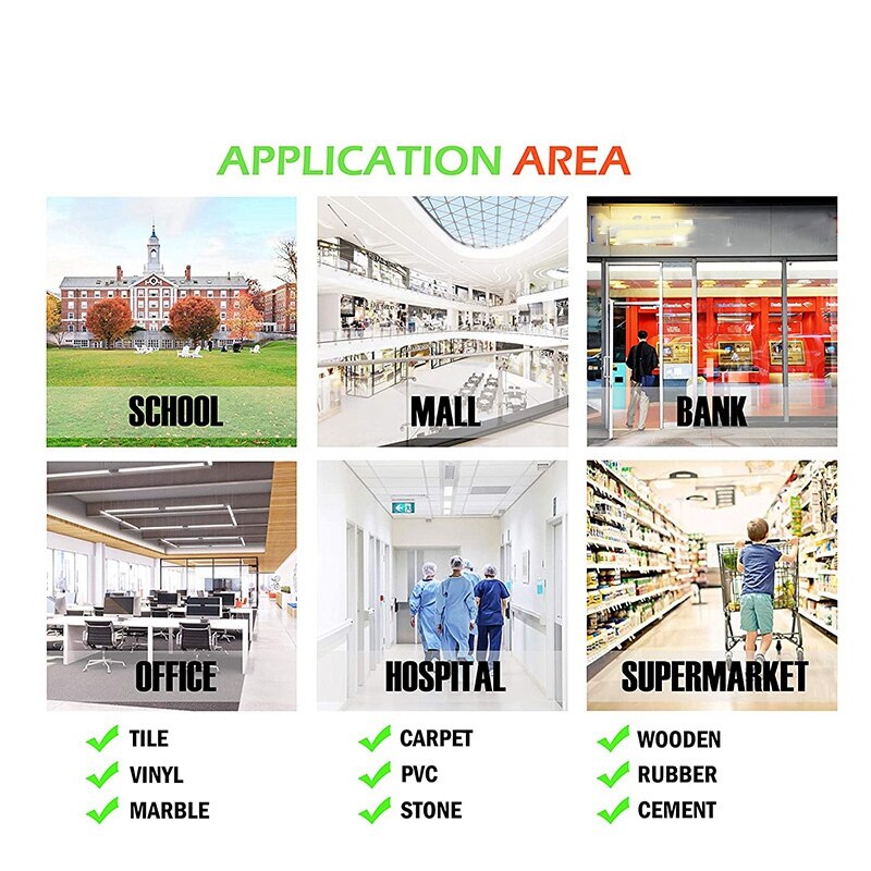 10 Packs of 12-Inch Social Distance Floor Stickers 6-Foot Separation Stickers for Carpet Social Distance Floor Decals