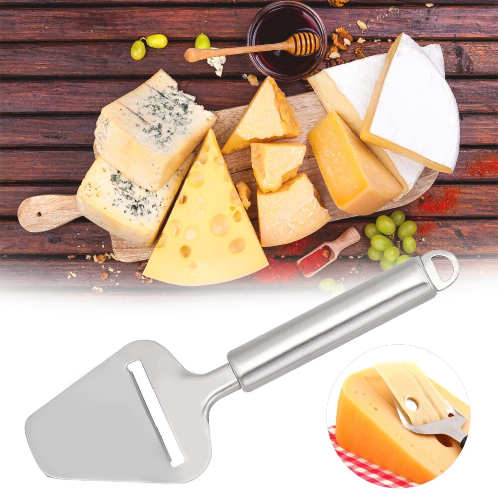 TOPINCN Cheese Slicers Stainless Steel Cheese Cutter Long Handle Cheese Ham Plane Cutting Planing Tool