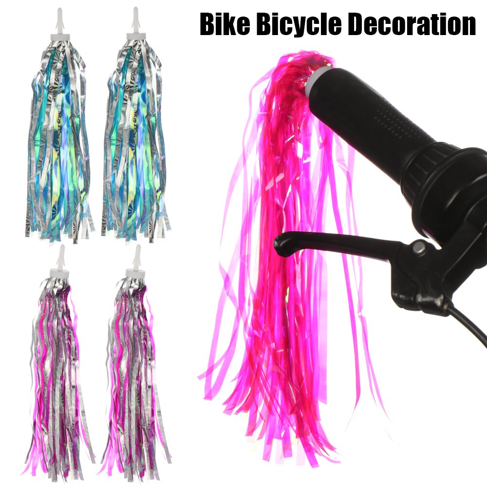 Pvc udendørs farverig cykel cykelstyr kvaster scooter styr kurv retro retro hængende dekoration til børn piger drenge