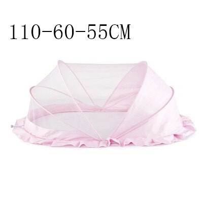 Baby crib mosquito net children's baby foldable mosquito net newborn bb mosquito cover children's yurt bottomless universal: A with sunshade