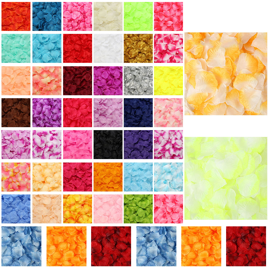 silk rose petals flower petals wedding supplies favor party decorations flowers polyester wedding decorations