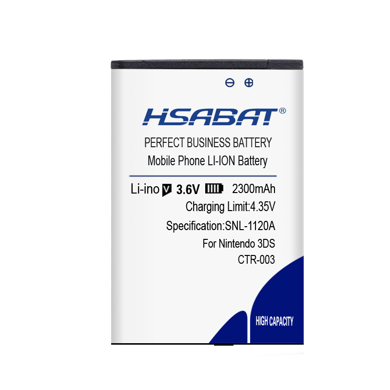 HSABAT 0 Cycle 2300mAh CTR-003 CTR 003 batterie pour Nintendo 3DS 2DS Console intérieure remplacement accumulateur