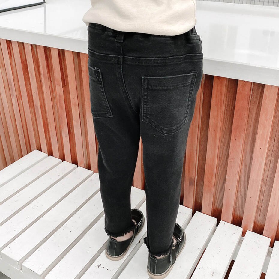 Jeans Für Mädchen knapp Kleinkind Mädchen Jeans Stickerei Jeans Mädchen lässig Stil Kleinkind Baby Mädchen Kleidung