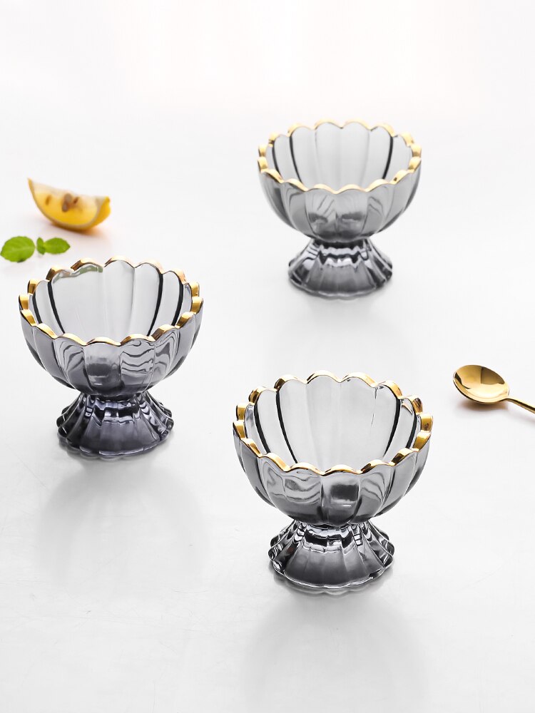 Ice Cream Cup Glass Cup Household Dessert Cup Ice Cream Yogurt Ice Cream Cold Drink Milk Shake Cup