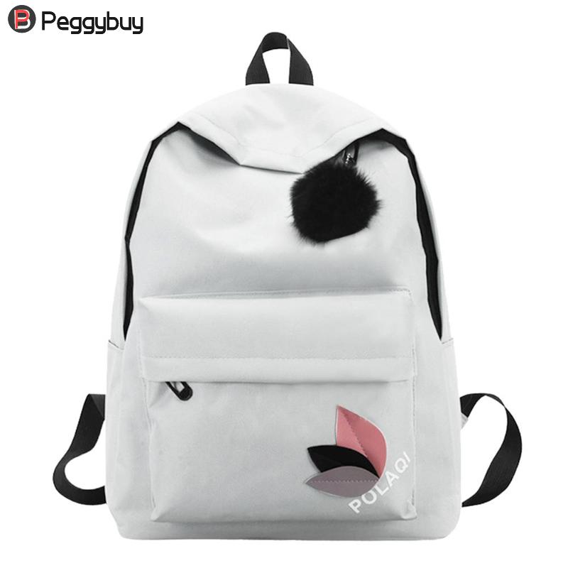 Women Canvas Backpacks Ladies Shoulder School Bag Backpack Rucksack for Girls Travel Bag Bolsas Mochilas Sac A Dos: Light Grey