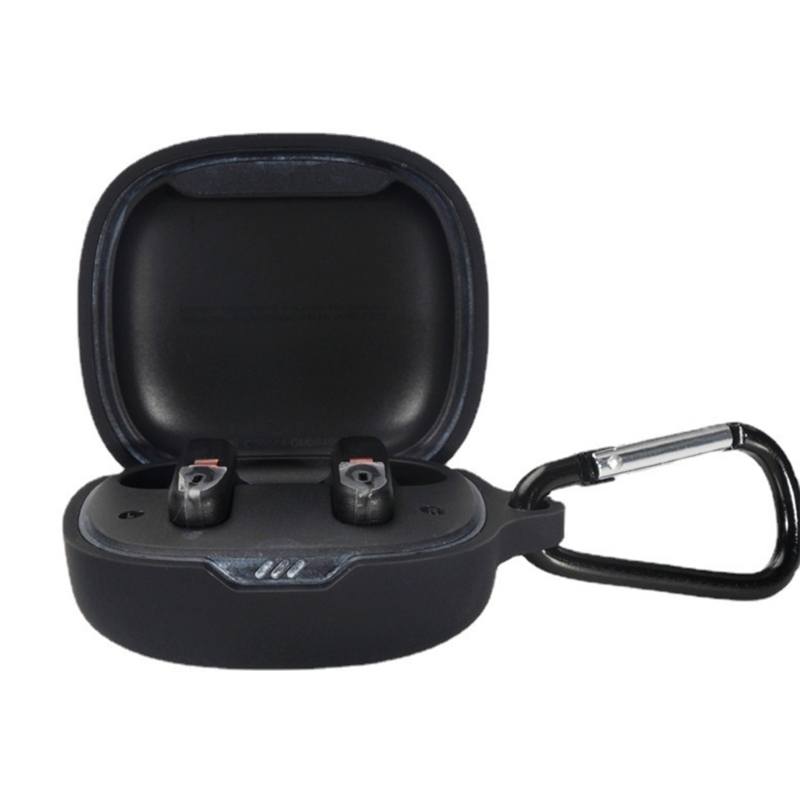 Compatible for JBL Wave Flex Headphone Cover-Shockproof Anti-scratch Protective Sleeve Washable Housing Dustproof Shells: black