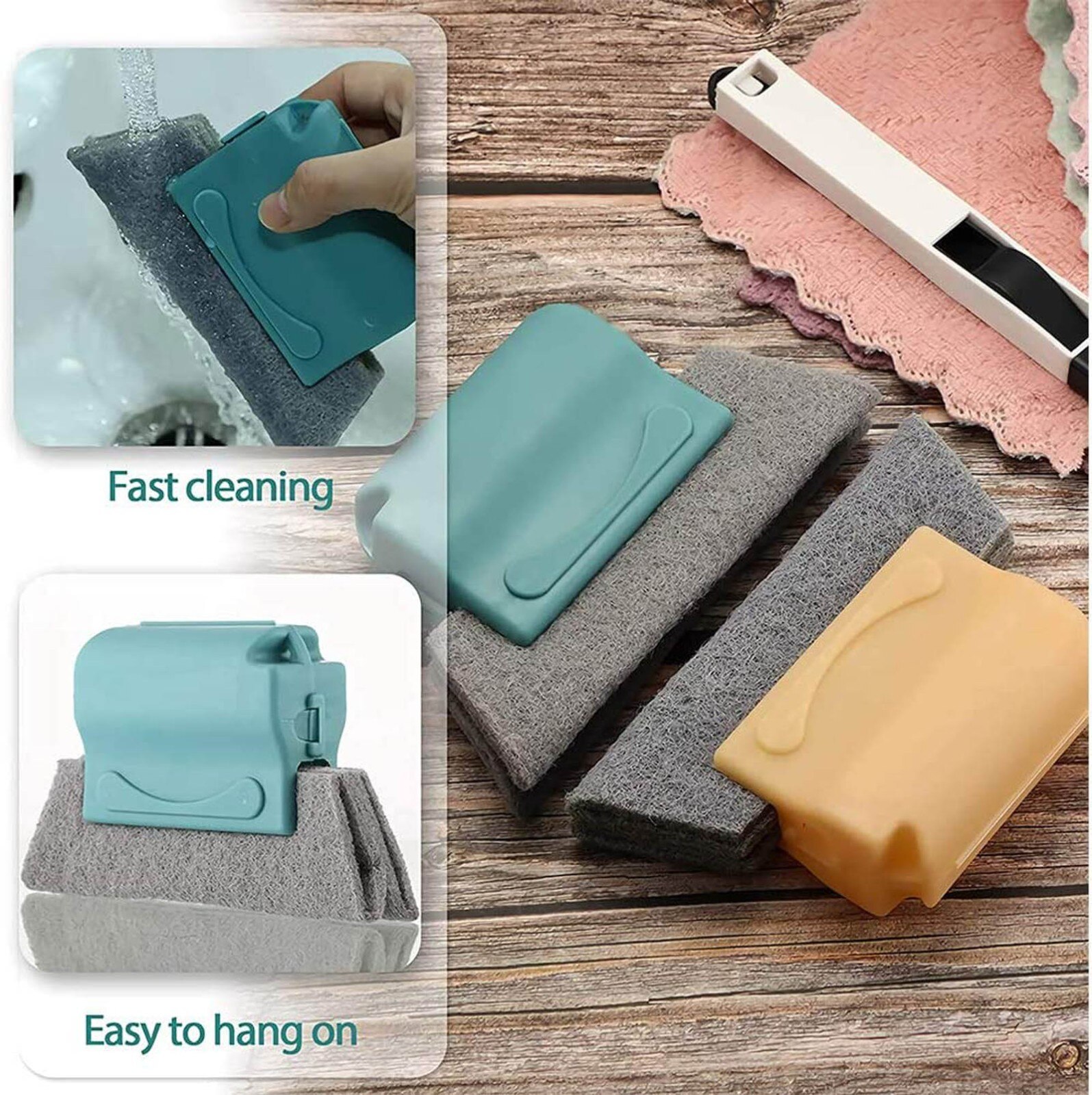 Household Window Groove Cleaning Brush Window Slot Cleaning Tool Window Sill Brush Multi-Purpose Cleaning Brush