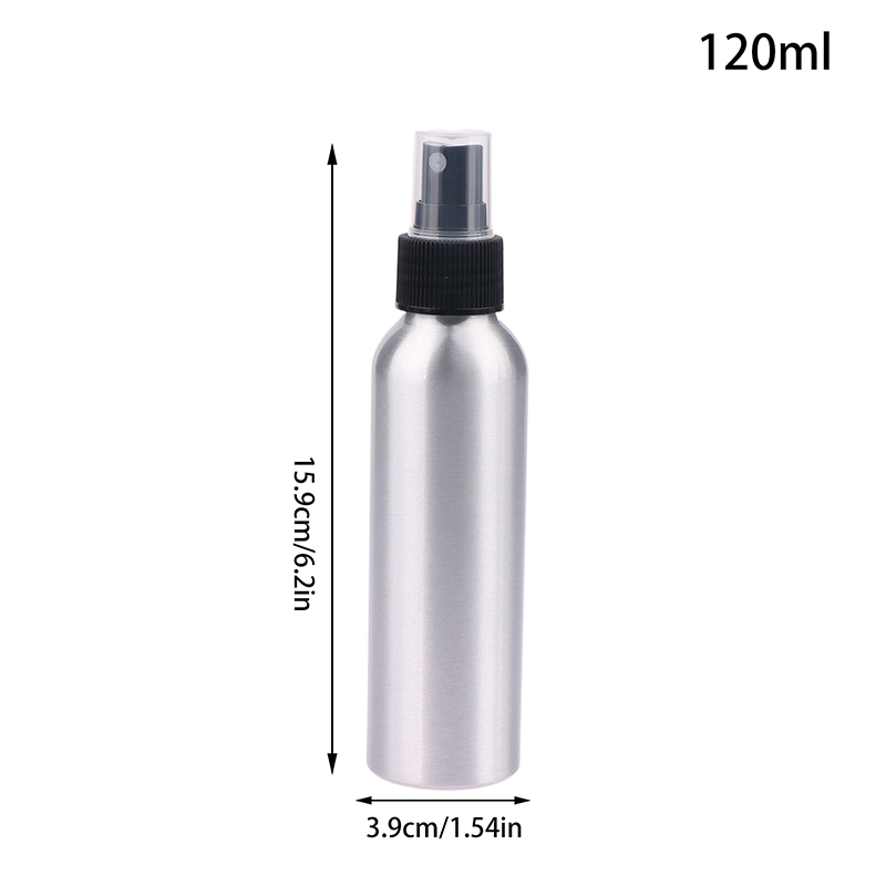 30/50/100/120/150/250/500ml flaconi spray vuoti in alluminio, flaconi cosmetici, mini flaconi atomizzatori in metallo, formato da viaggio per cosmetici: Cachi scuro