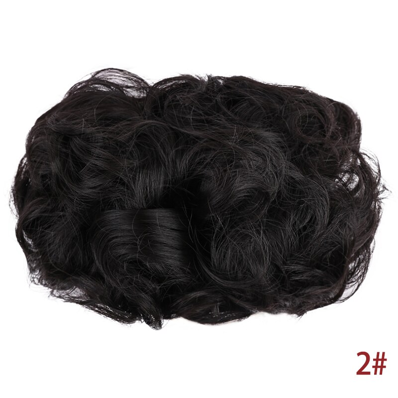MUMUPI Hair Clip in Chignon Elastic Rubber Band Wedding Curly Synthetic Hair Extension Chignon Hair Bun Hair Accessories: 2