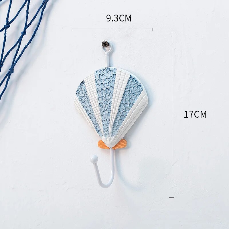Neue nautische Kleidung Hüte Haken Huaqi HYJ002 mediterranen Stil Kleiderhaken Holz Handtuchhalter für Wanddekoration: Licht Gelb