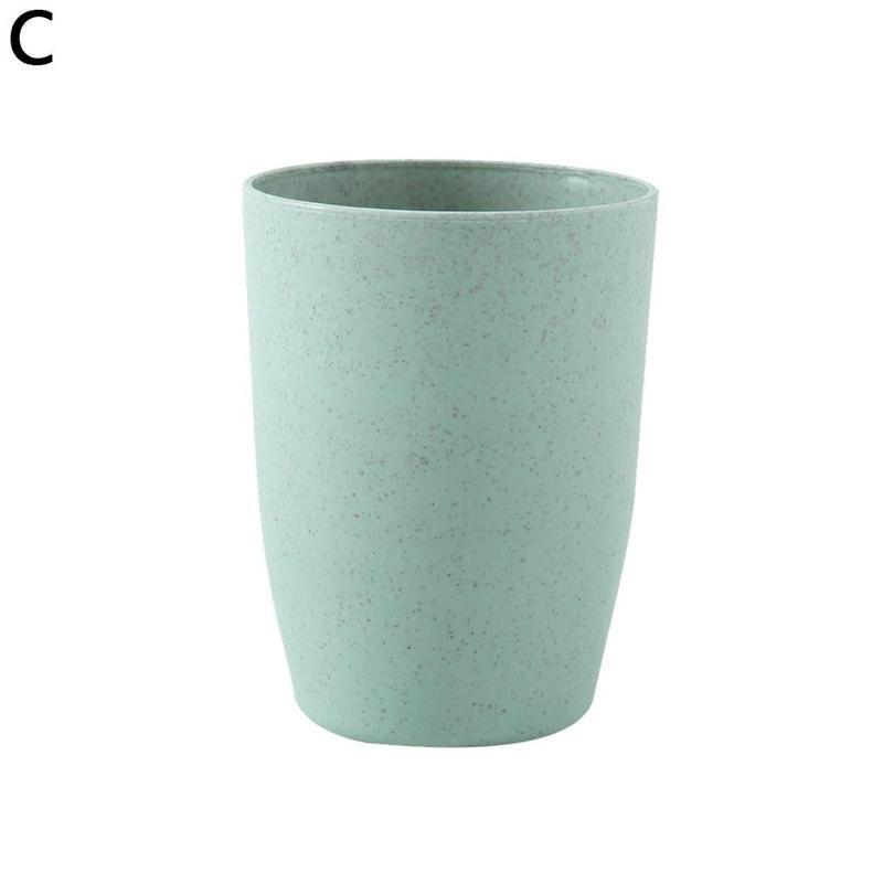 10.5 * 5.9cm Bathroom Toothbrush Water Cup Set Water Children's Bathroom Wheat Cup Portable Items Straw Household T C0W3: C