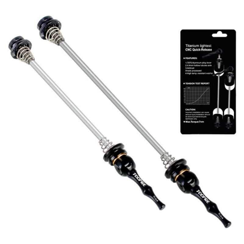 Ultralight Titanium Road Bike Quick Release Bicycle Wheels Lever Cycling Hub 100m-130mm Lock: B