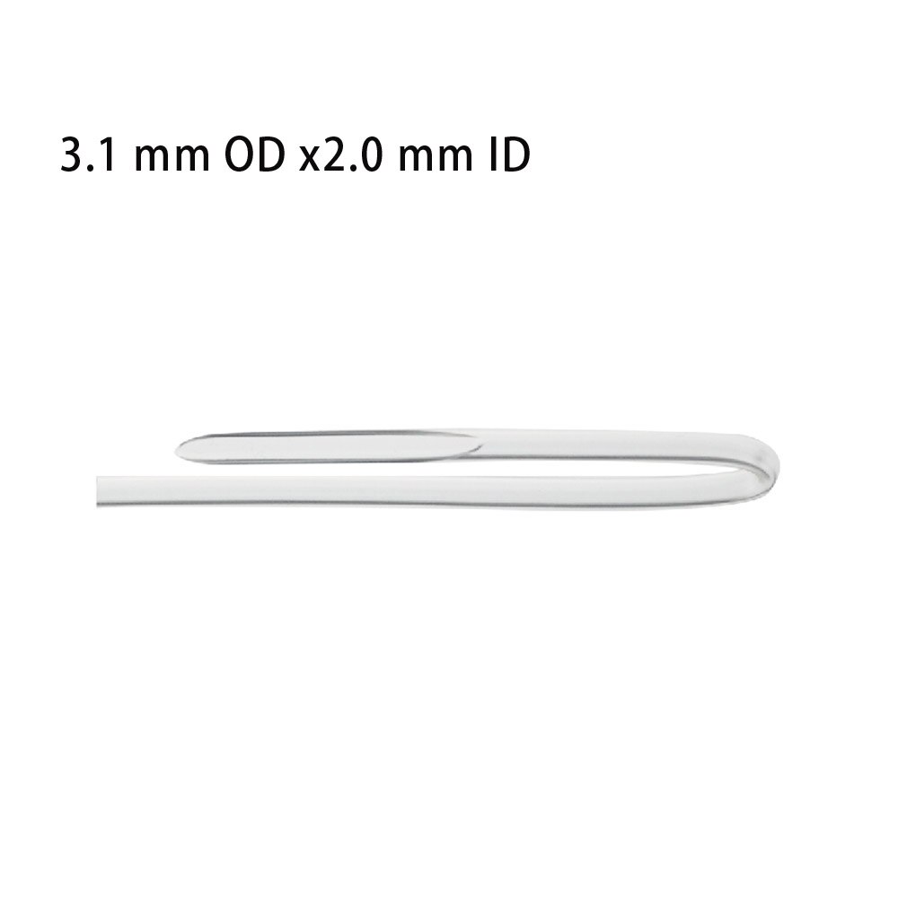 Tubo predoblado para audífonos, molde para audífonos, tubo predoblado a elegir entre 3,1mm y 3,0mm OD, 6 uds.: 3.1x2.0 mm