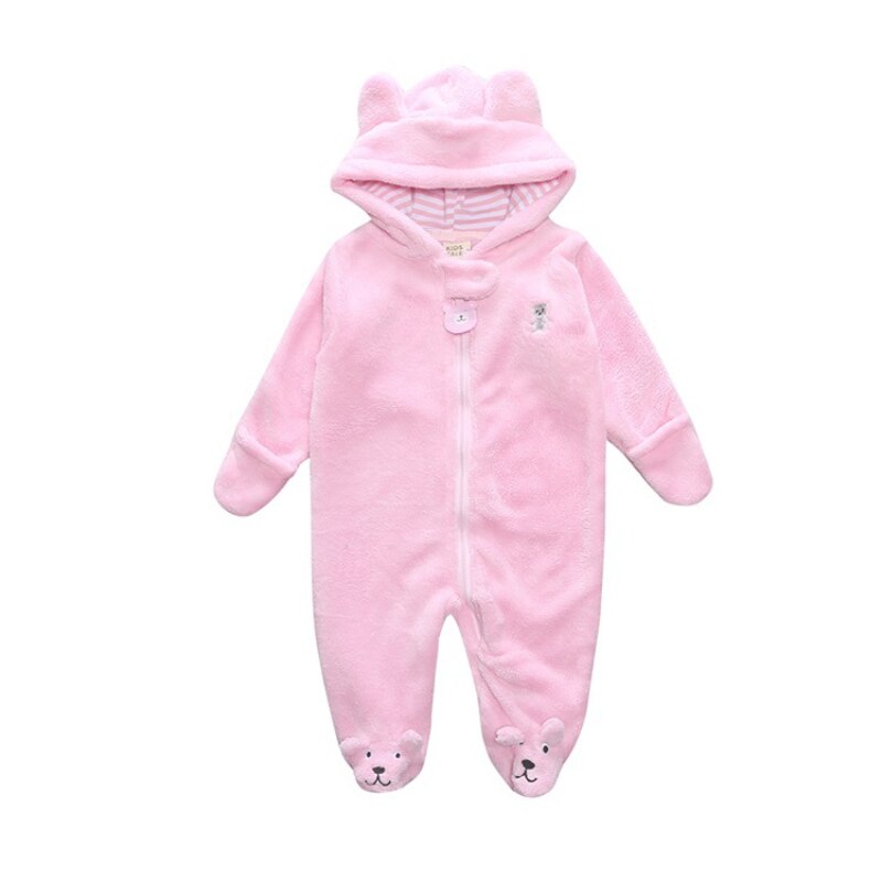 Herfst- en winterklimkleding voor baby's, jongens- en meisjesrompertjes, warme overalls: 04 / 0-3 maanden