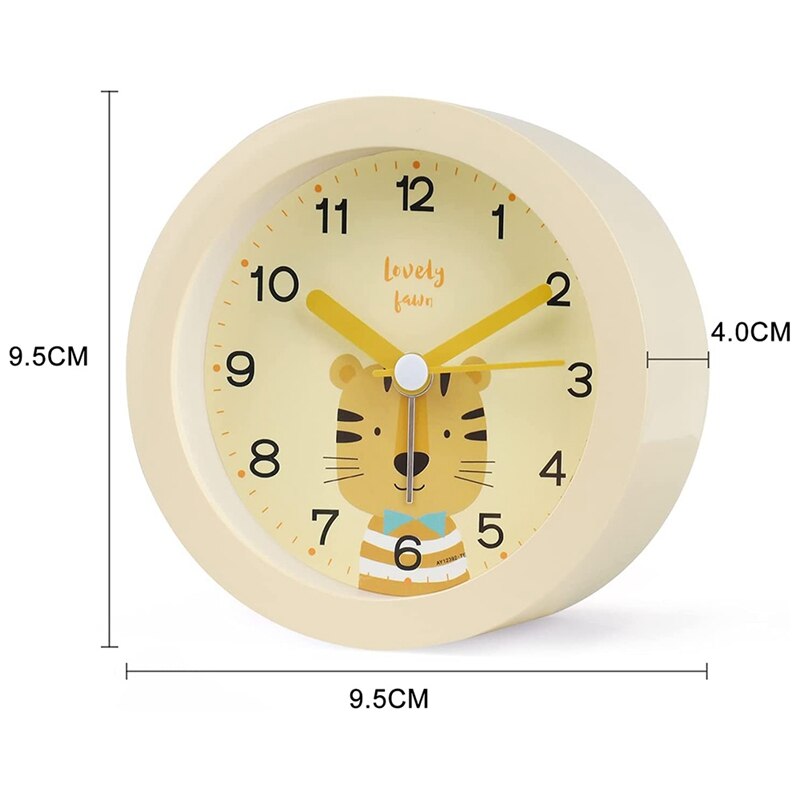 Children's Alarm Clock, No Ticking, Cute Children's Alarm Clock, Night Alarm Clock, Children's Alarm Clock