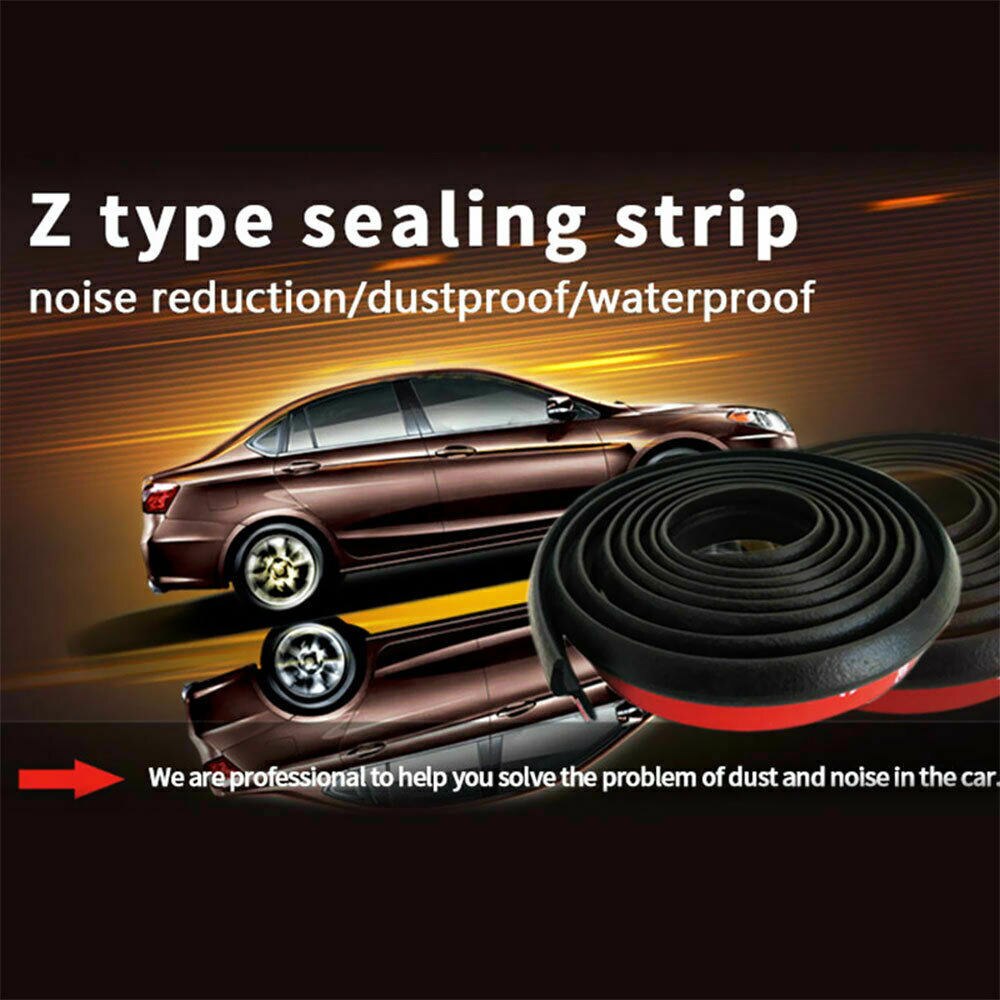Auto Deur Afdichting Strip 4 M Type Z Deur Afdichting Autodeur Tochtstrip Z Afdichting Geluid Auto Rubberen Rand Trim geluidsisolatie