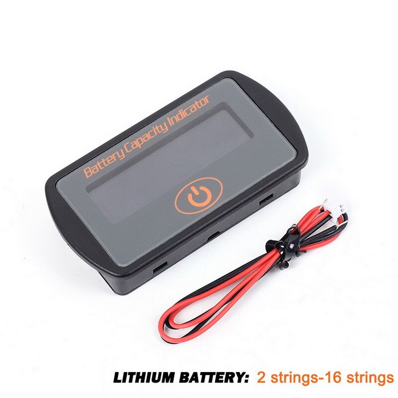 Battery Monitor Capacity LCD digital display Indicator Lead-Acid Lithium Battery Voltmeter: lithium  2s-16s