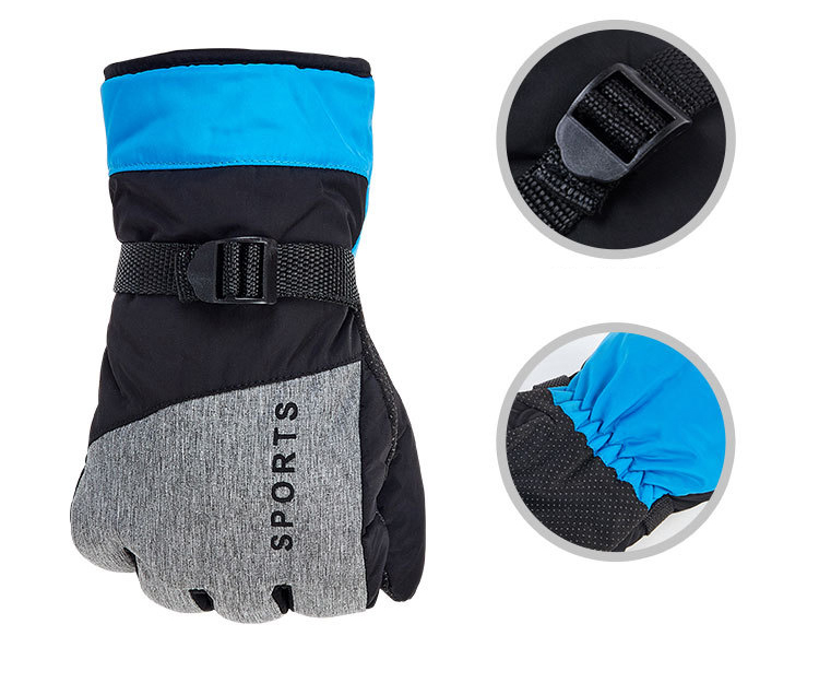 Thicken Ski Snow Gloves Cold Weather Waterproof Winter Thermal Snowboard Gloves Men Women Outdoor Snowmobile Motorcycle Gloves