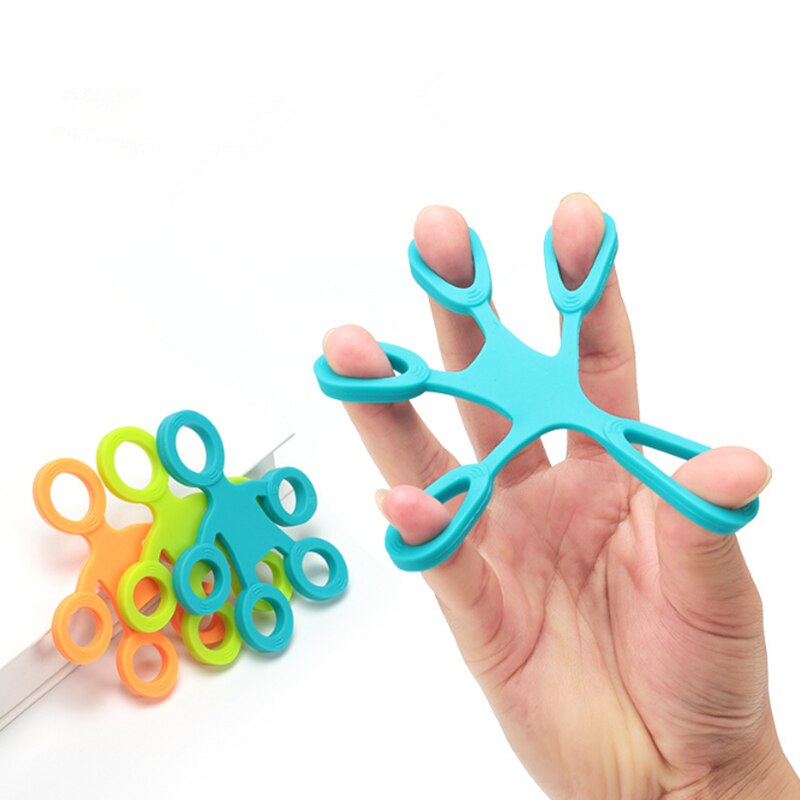 Vinger Grip Siliconen Ring Exerciser Antistress Resistance Band Fitness Brancard 3 Niveaus Vinger Zintuiglijke Speelgoed Voor Autisme Adhd