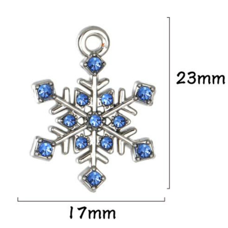 Dawapara Schneeflocke Reize Ohrringe/neckalces Weihnachten für Frauen Strass Schmuck 5 stücke: HEA127241-1