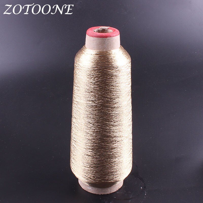 ZOTOONE Metallic Gold Embroidery Thread Sewing Thread Polyester Sewing Supplies Thread For Jeans Clothes DIY Handmade: Default Title