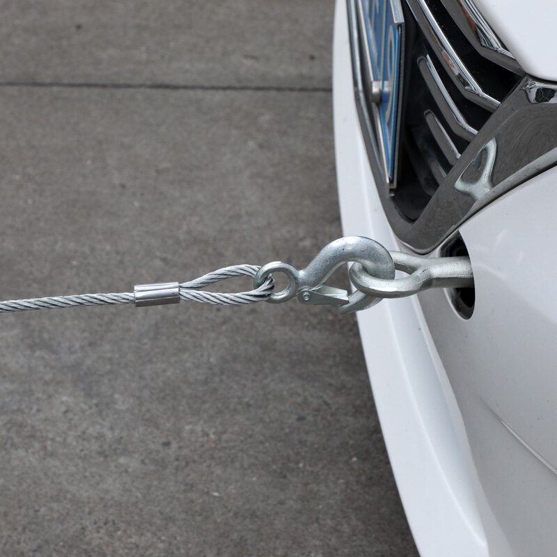 schwer Pflicht Abschleppen Seile 4M 5 Tonnen Draht Kabel Hohe Festigkeit Haken Stahl Draht Anhänger Auto Notfall Abschlepp Seil