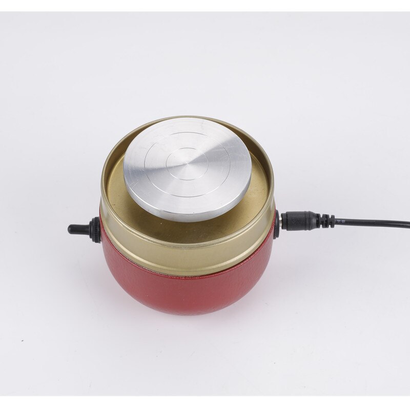 Mini Drawing Machine Electric Pottery Wheel Machine Small Pottery Forming Machine with Tray for DIY Ceramic Work Clay Craft