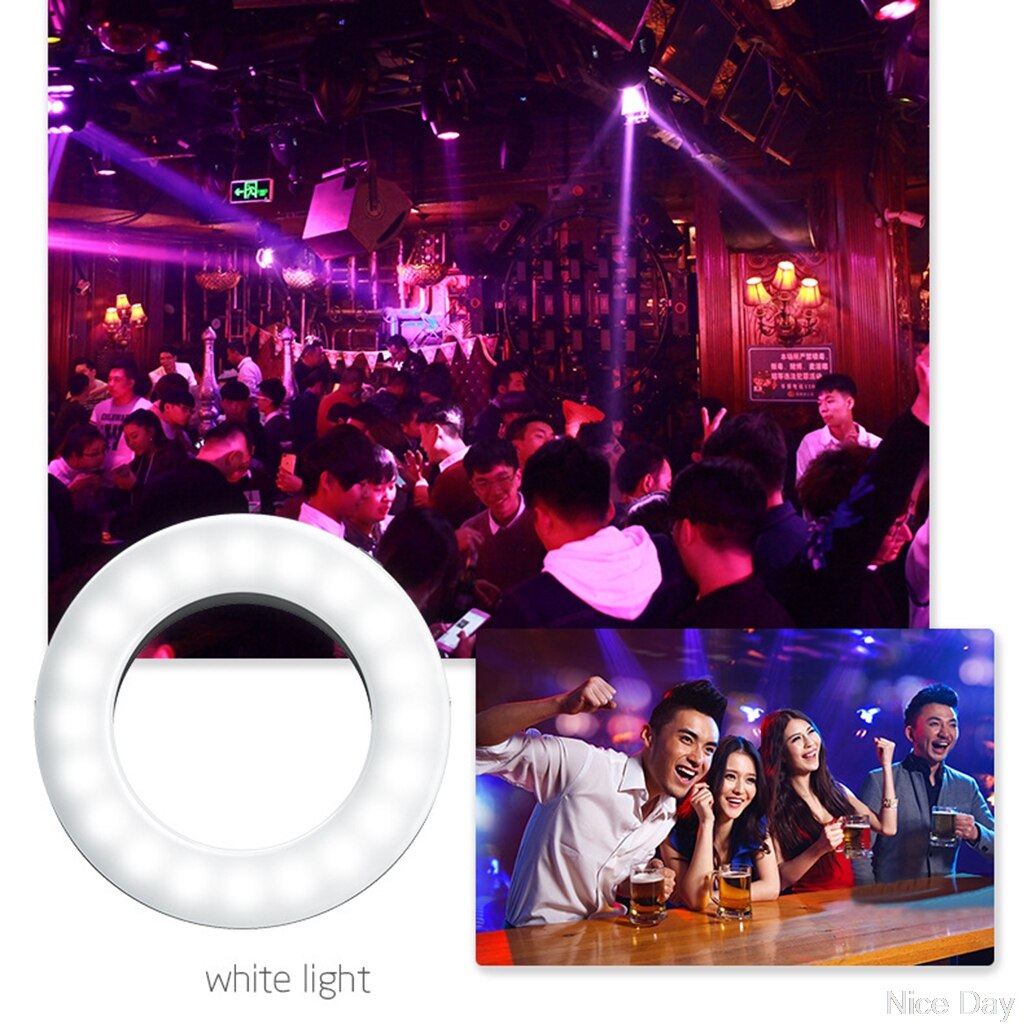 Macro And Ring Flash Light For Mobile Phone Shooting Function Live Enhanced Light Macro Photography Lighting LED Ring My12 20