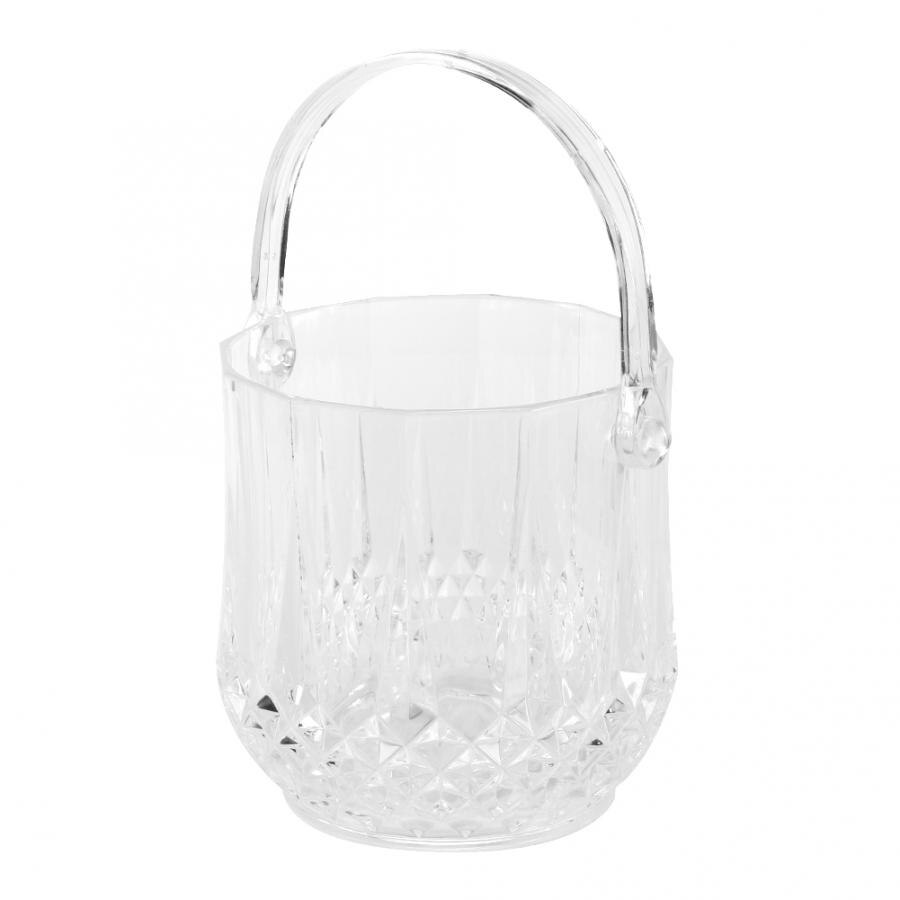 Bar Tools Household Acrylic Ice Container Diamond Pattern Ice Bucket with Handle Bar KTV Supplies friendly
