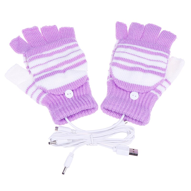 Elektrisk opvarmning handske usb opvarmede handsker vinter termisk hånd varmere batteridrevet termisk vandtæt til motorcykel ski handsker: Pp