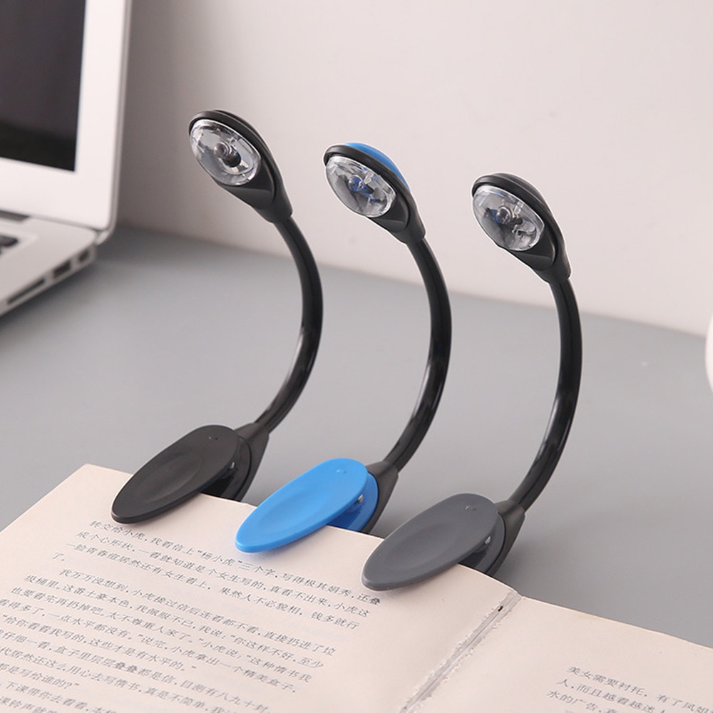 Led Clip Booklight Mini Clip-On Flexibele Heldere Led Lamp Light Book Leeslamp Voor Reizen Slaapkamer Boek Reader