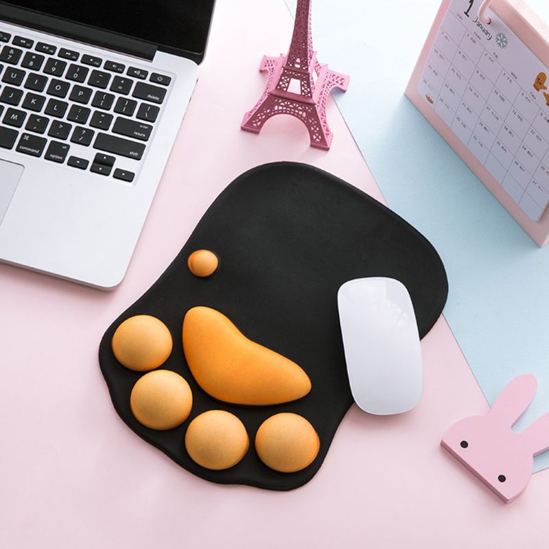 Cute Cat Paw Mouse Pad Nonslip Silicone Mice Mat PC Computer Wrist Rest Support